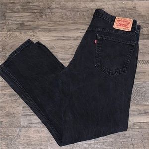 Levi’s 505 Relaxed Fit Black Jeans 36 x 31.5